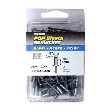 Fpc 100PK 18D STL Rivet FPC44S-100